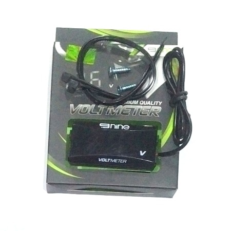 NINE LUMINOS LED VOLT METER RED